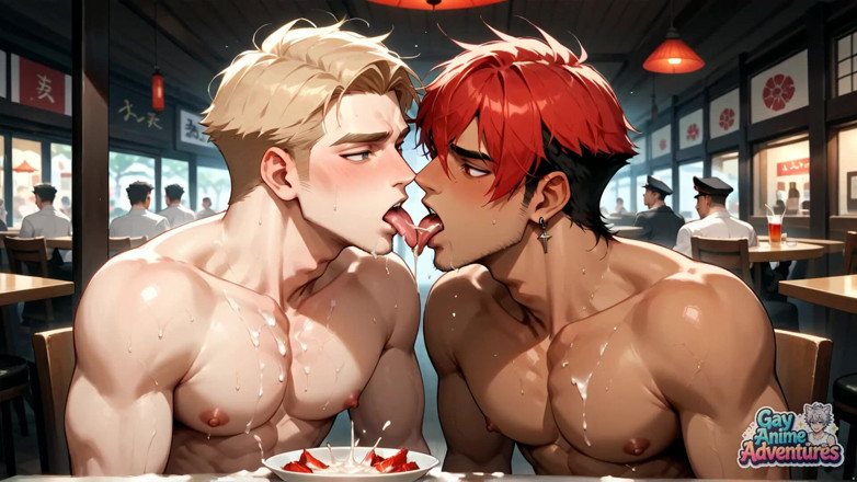 Gay Anime Adventures: Azgın, büyük erkeklerin eşcinsel maceralarında sıcak aksiyonlarını izleyin, etrafındaki en...
