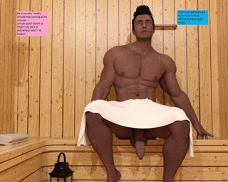 Spill my mana: James in sauna