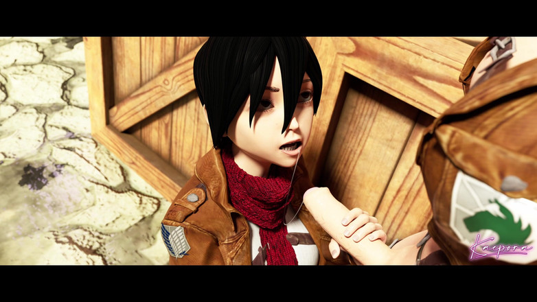 Kaepora NSFW: No Retreat (aot Futanari med Mikasa &amp;Annie)