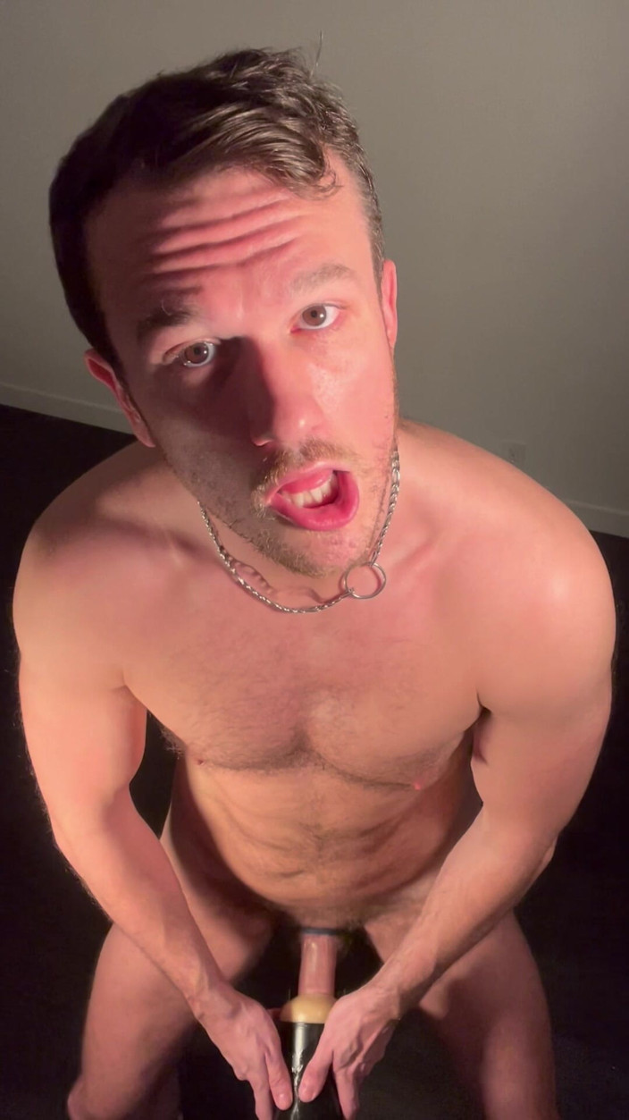 BabethePigboi: Getting Sweaty Railing Plastic Pussy