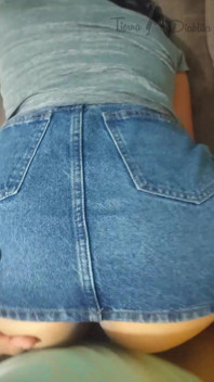 I Seduced My Stepbrother with My Miniskirt and Now He Wants to Cum on My Face