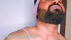 Ladyboy Eat Own Piss and Getting Fuck by Huge Cock