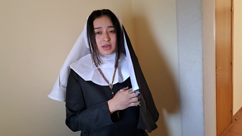 Miss Squirting: Nun sins for the first time