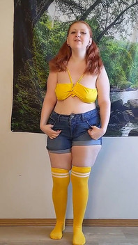 Двойной камшот на лицо невинной рыжей