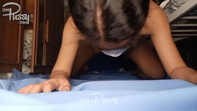 AmPussy: Teen Asian amateur is stretching her naked petite body
