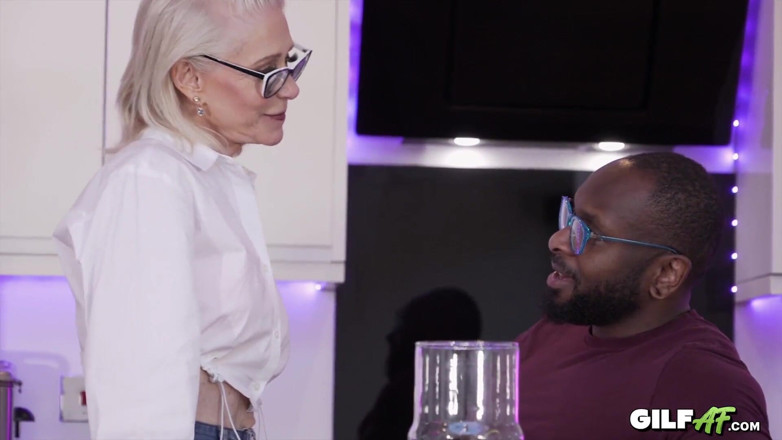 Gilf AF: Granny Tutor Jacy Rides Axel's Big Black