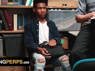 Young Perps - Naughty Black Boy Darien Foster Gets Dominated By LP Officer To Get Out Of Troubles