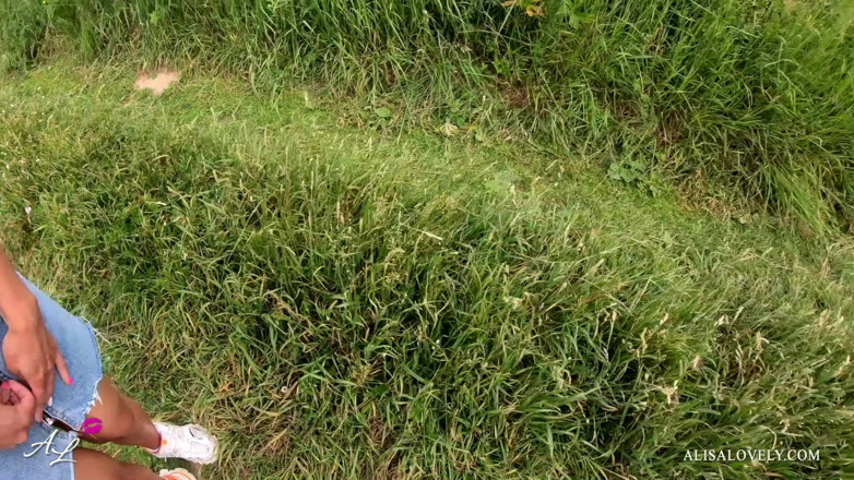 Alisa Lovely: Stop walking and fuck me - outdoor sex teen babe with...