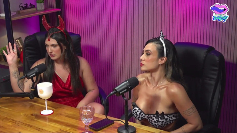 California TV: Hot Tattooed Brunette Latina Burping and Masturbating