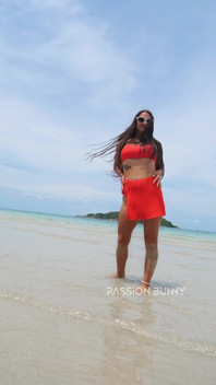 Krása Bikiny a Horký Pohoda Na Pláži