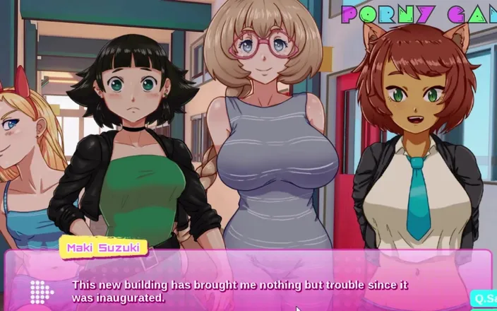 Porny Games: Heroes University H - Prologue - Masturbating Behind the College Part 5