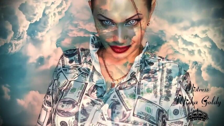 Goddess Misha Goldy: Ihr Bankkonto nimmt ab, wenn meins wächst! Starker finanzieller gedankenfick!