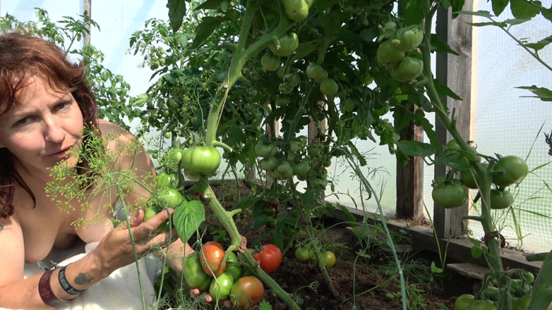 Hera Harding: Country MILF Masturbates to Make the Tomatoes Blush