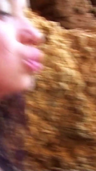 Step father with big cock fucks skinny teen and her friend on vacation outdoor