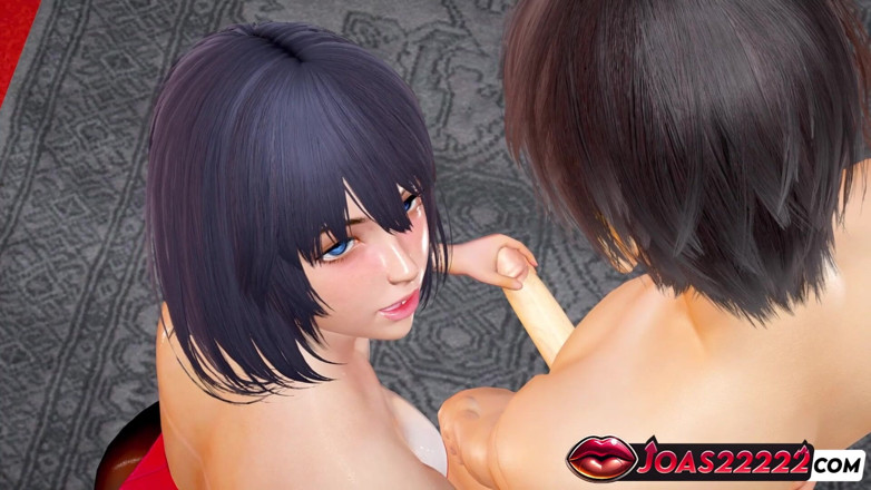 Joas22222: Ryuko Bunny Cosplay 3D Animation - Frenulum slickar, avrunkning service, slarvig avsugning...