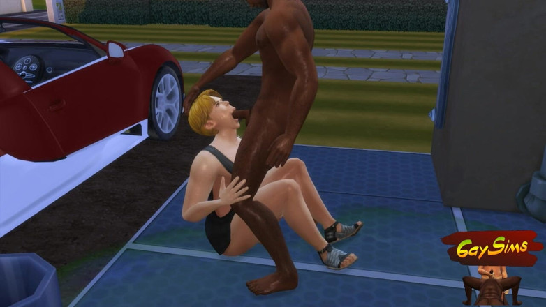 Dirty gay Sims: Feminizare - soțul Devine Curva BBC