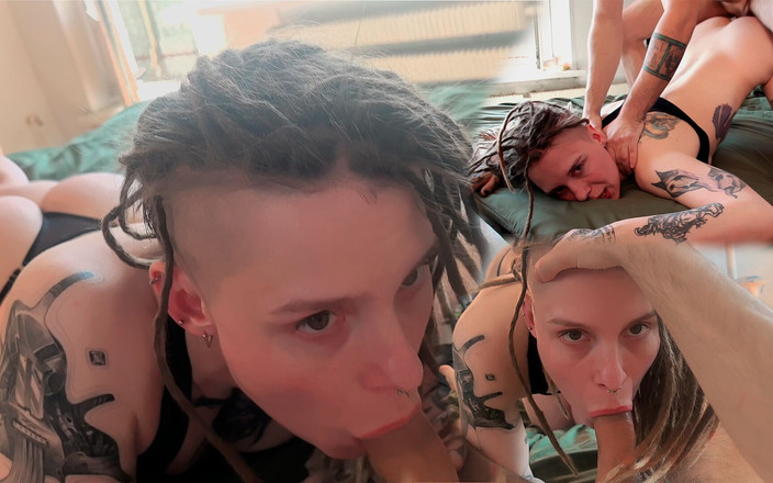 Balaklava Girl: 我的室友在一次畅快的口交后把我钉住并用作他的性交！