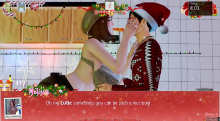 Cumming Gaming: Neomezené Vánoce [Vánoční Hentai PornPlay] Ep. 11 nezbedný chlapec nechce jíst sušenky,...