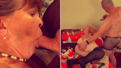 Carmen Angel: グラニー・カルメンのクリスマス吸いとファック 中出射 112824fap