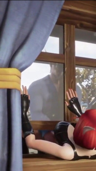Elf Thieve blocat pe o fereastră: parodie Warcraft