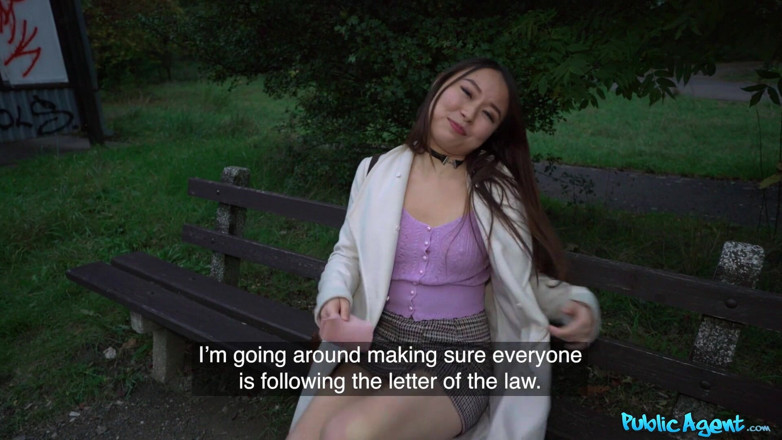 Public Agent: Public Agent - Cute Asian Yiming Curiosity Wants White Cock Real...