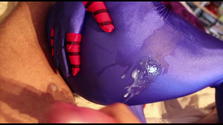 Nylon Xtreme: Zentai super bohaterka spidergirl sex oralny