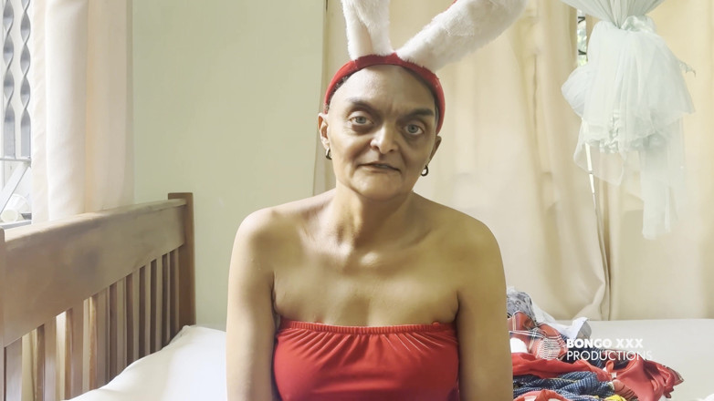 BongoXXX: Grandstepmother Wore Her Christmas Bunny Like Outfit so I Can...