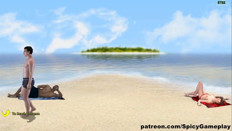 Dirty GamesXxX: Willy D: Gift fru knullar sin granne på en strand...