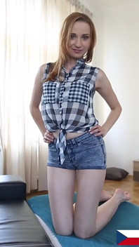 Eurosexdiary Sexy redhead European teen swallows cum