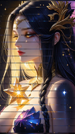 VelvetInk Studio: Void Empress of the Dark Matter Galaxy Crystal Cosmic Goddess...