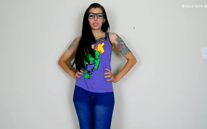 Stella Von Savage: Nerdy Girl Busts Your Balls - POV Humiliation