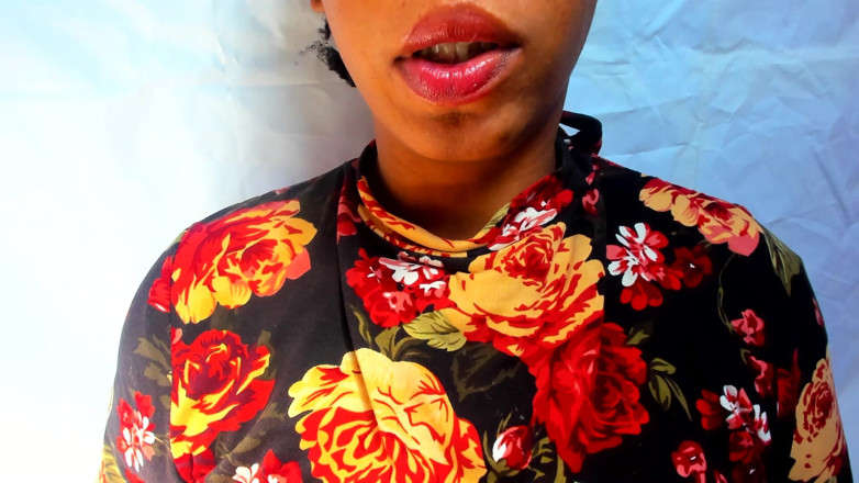 AnalEbony: Läppfetisch, nedräkning till sperma!