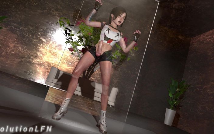 EvolutionLFN: Ellie biniyor lara crofts göbek bulger futa yarak / bonus Ellie'nin...