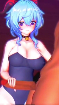Genshin Impact - Ganyu schlampiger blowjob und Squirting-orgasmus - Hentai-Animationen 3D