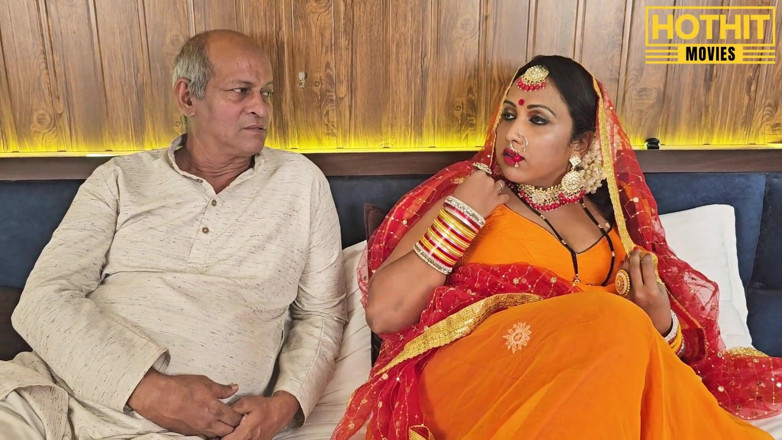 Hothit Movies: ससुर की हवा। ससुर ने बहू के बड़े स्तन दबाए