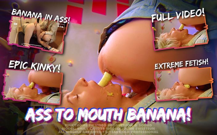 KinkyHome: Banane vom arsch zu mund!