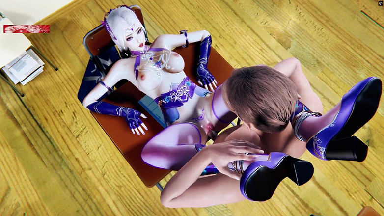 X Hentai: Učitel Booty Hacker: Vstoupit do 3D říše - 3D animace Hentai