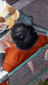 Yaoi - servitoarea pisică sexy Femboy este futută în public
