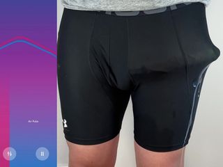 Lucas Nathan King: Enorme polla manos libres vibrador anal corrida en pantalones ajustados