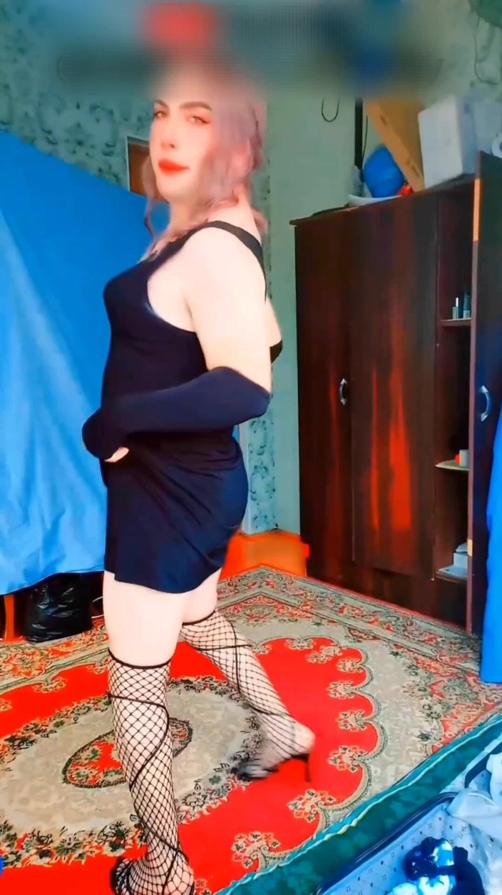 Kitty_Cross: Gay Sissy Crossdresser Vit Stor röv Stor rumpa rumpa tjej...