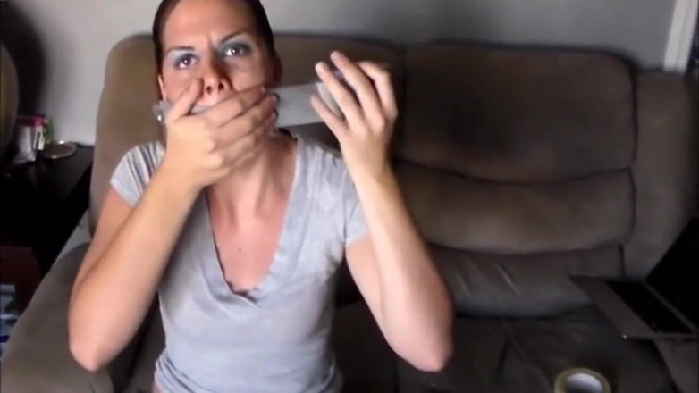 Selfgags classic: Socken-erstickte knebel-talk!