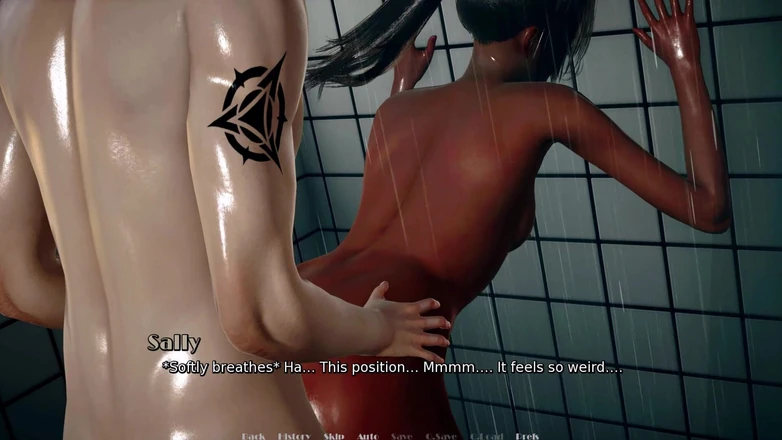 3D Cartoon Porn: Мое настоящее желание 30 - первый раз Салли с Алексом в душе