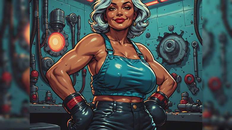 AI Porn: Seni boxercise wanita seksi