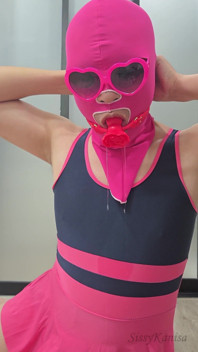 Sissy Kanisa Rose Mouth Gag Dildo Deep Throat