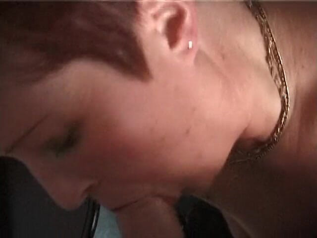 Lucky Wankerz: Redhead playing with her fingers and his cock