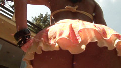 Femdom Austria TS: Брюнет-шмель бубит мужика