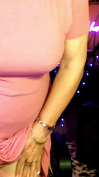 Vestido rosa e um Slimmie