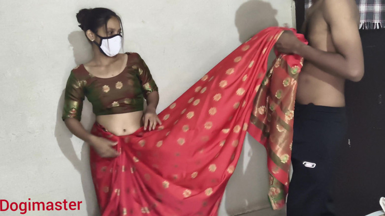 Dogimaster: Desi indická Bhabhi Ko Lal Sari Mein Jabarjat Choda Hai _...