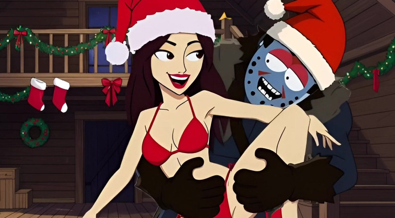 Octopussy Lovers Club: Weihnachten Freitag, Den 13.: Jason Kommt Ins Verrückte MILF-haus Zurück. Weihnachts-cartoon