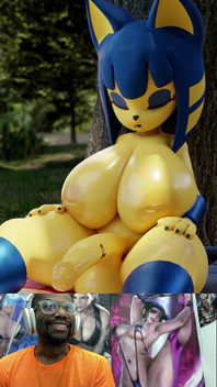 Huge Innie Big Milky Breast Hard Futa Cock Ass Ankha Wants to Spend Time with You